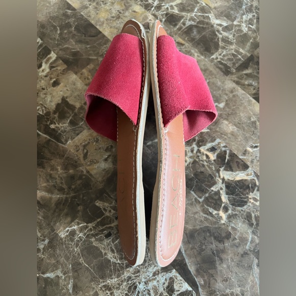Beach by Matisse Cabana Red Suede Slide Sandals - Picture 5 of 14